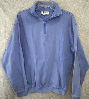 Vintage Joyce Sportswear 1/4 Zip Sweater Women’s Pull Over Light Blue Medium